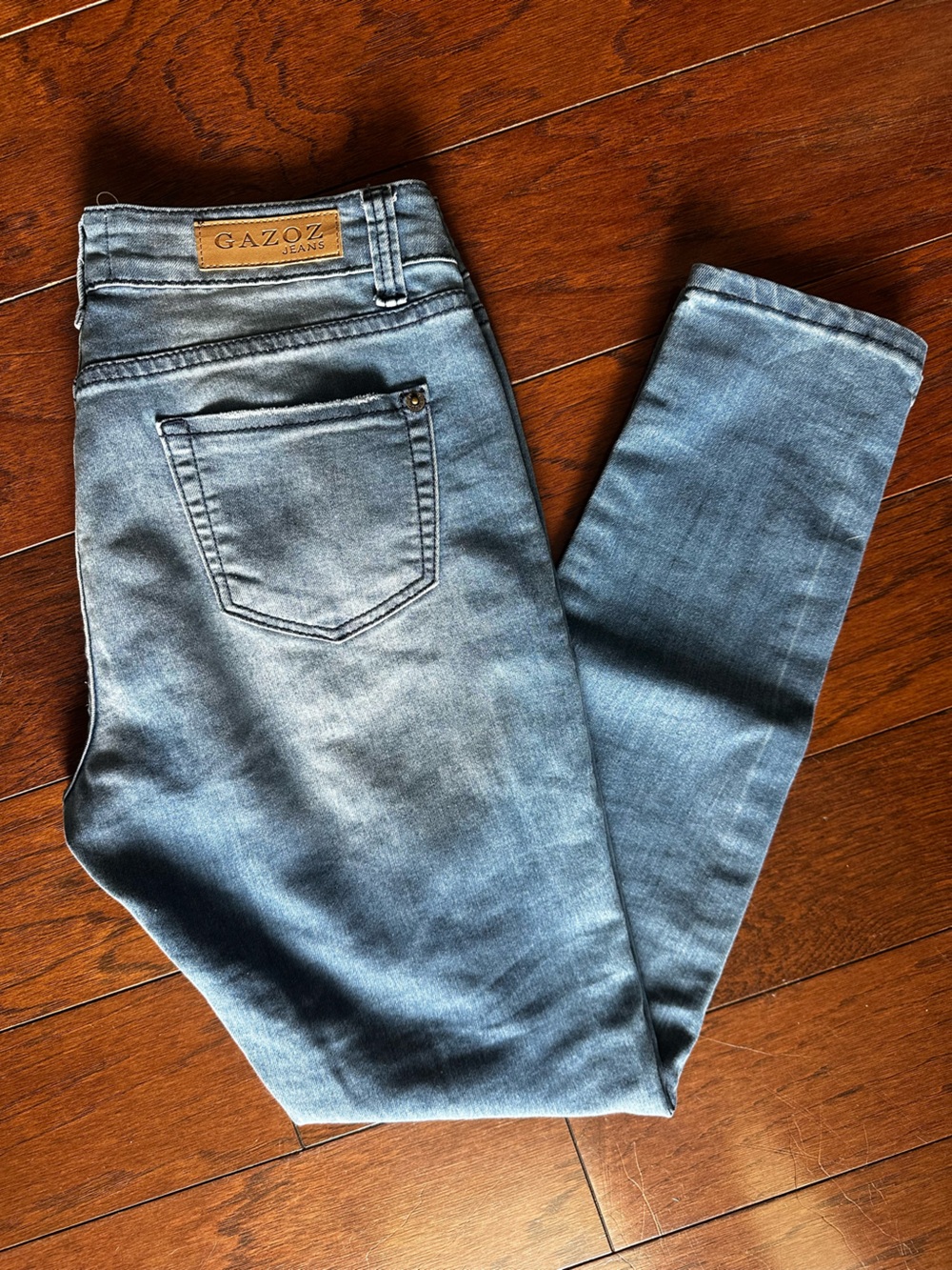 Gazoz Women’s Medium Blue Distressed Skinny Jeans - Picture 5 of 9